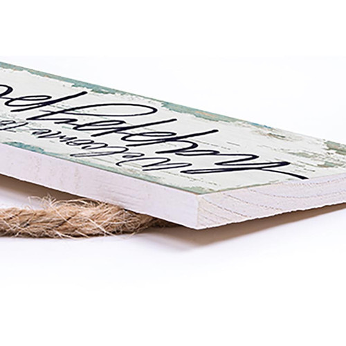 P. Graham Dunn Coastal Collection Hanging Sign - Welcome To Our