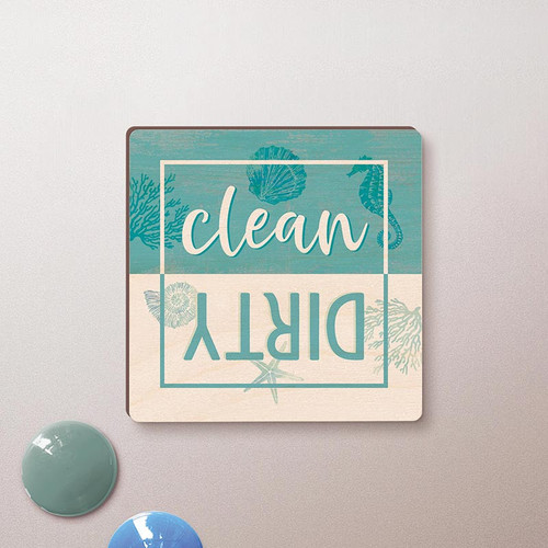 P. Graham Dunn Coastal Collection Magnet - Clean/Dirty