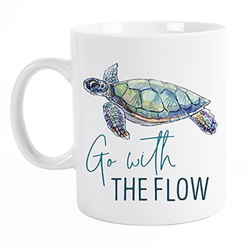P. Graham Dunn Coastal Collection Mug - Go With The Flow