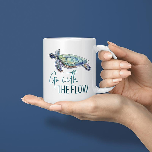 P. Graham Dunn Coastal Collection Mug - Go With The Flow