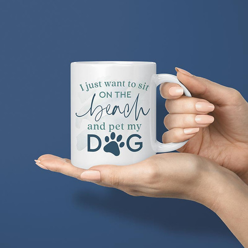 P. Graham Dunn Coastal Collection Mug - I Just Want To Sit