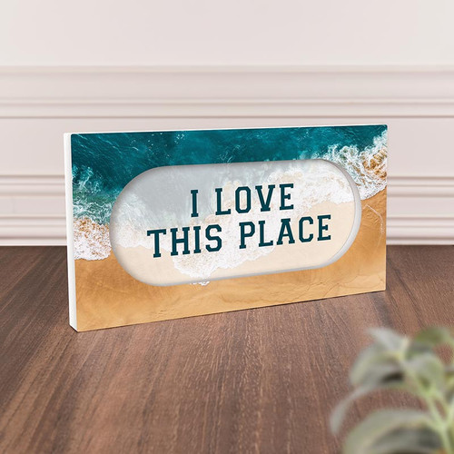 P. Graham Dunn Coastal Collection Ornate Decor - I Love This Place