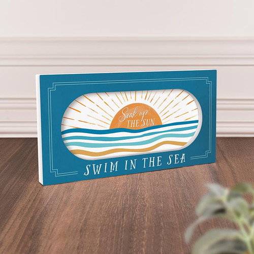 P. Graham Dunn Coastal Collection Ornate Decor - Swim In The Sea