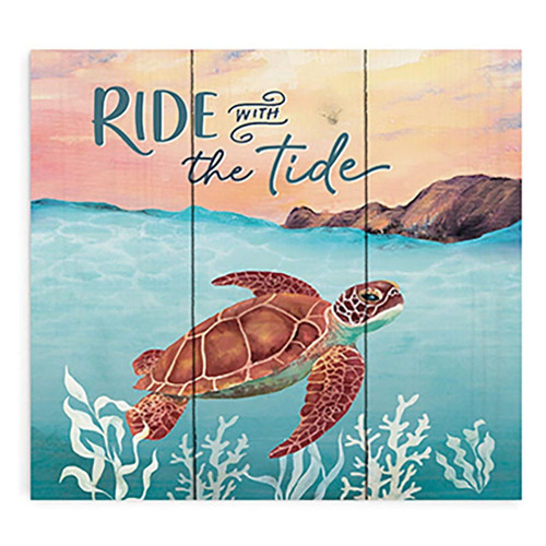 P. Graham Dunn Coastal Collection Pallet Decor - Ride With The Tide