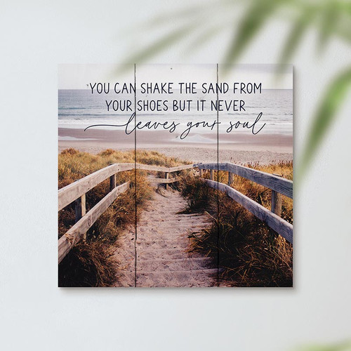 p. graham dunn Coastal Collection Pallet Decor - You Can Shake The Sand