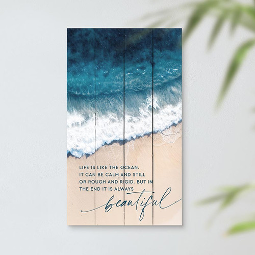 P. Graham Dunn Coastal Collection Pallet Sign - Life & The Ocean