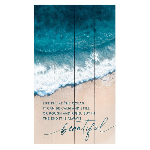 p. graham dunn Coastal Collection Pallet Sign - Life & The Ocean