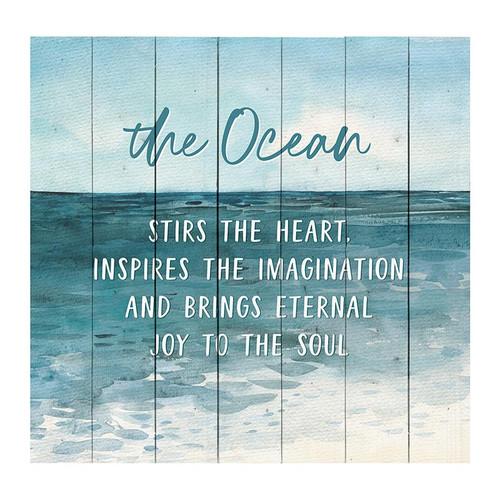 p. graham dunn Coastal Collection Pallet Sign - The Ocean