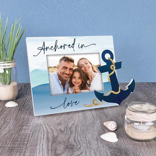 P. Graham Dunn Coastal Collection Photo Frame - Anchored In Love