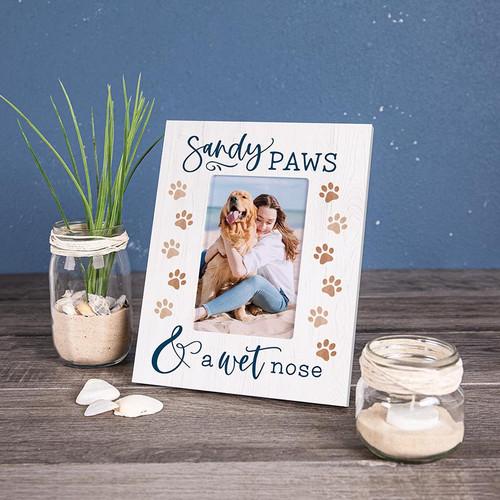 P. Graham Dunn Coastal Collection Photo Frame - Sandy Paws