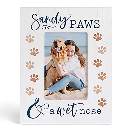 P. Graham Dunn Coastal Collection Photo Frame - Sandy Paws