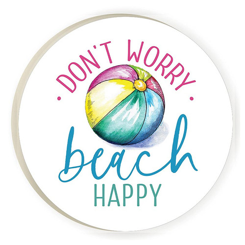 p. graham dunn Coastal Collection Round Coaster - Don't Worry
