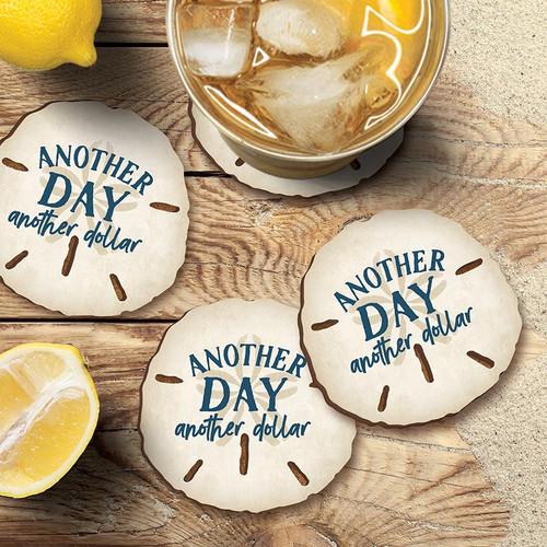 P. Graham Dunn Coastal Collection Round Coaster Set - Another Day