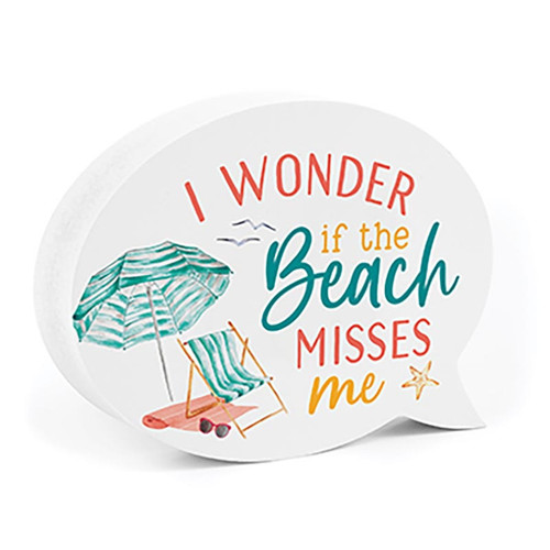 p. graham dunn Coastal Collection Shapes - Beach Misses Me
