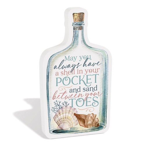 p. graham dunn Coastal Collection Shapes - Shells In Your Pocket Sea Bottle