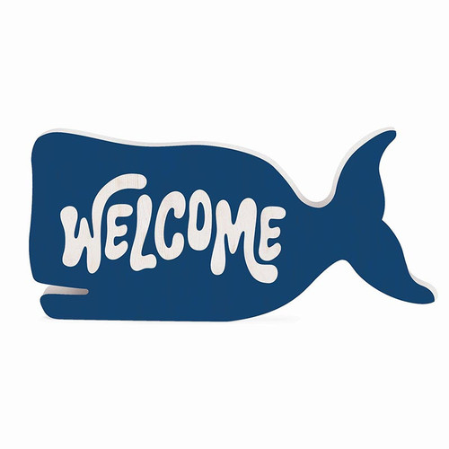 p. graham dunn Coastal Collection Shapes - Welcome Whale