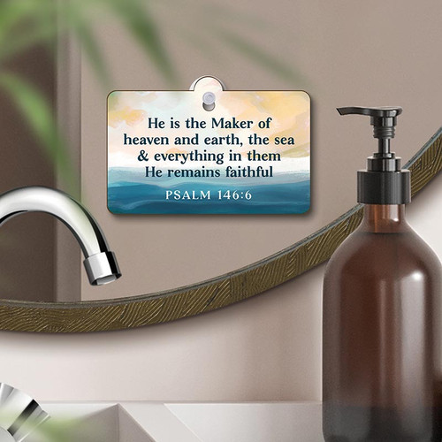 P. Graham Dunn Coastal Collection Suction Sign - He Is The Maker