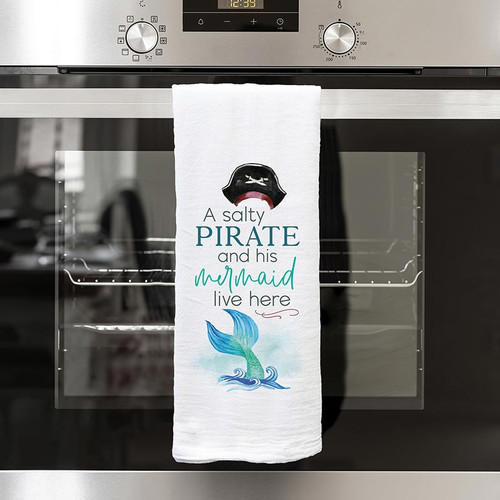 p. graham dunn Coastal Collection Tea Towels - A Salty Pirate