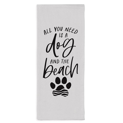 P. Graham Dunn Coastal Collection Tea Towels - All You Need Is A Dog
