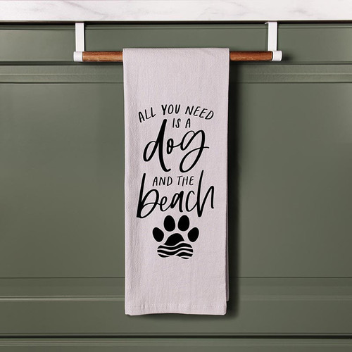 p. graham dunn Coastal Collection Tea Towels - All You Need Is A Dog