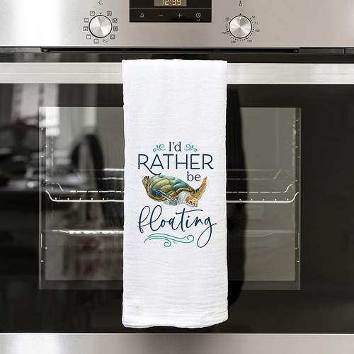p. graham dunn Coastal Collection Tea Towels - I'd Rather