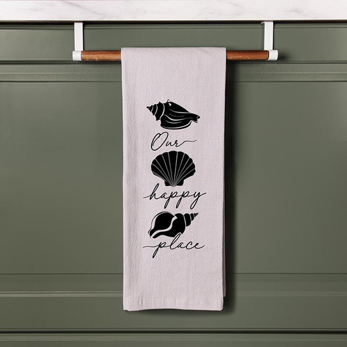 p. graham dunn Coastal Collection Tea Towels - Our Happy Place