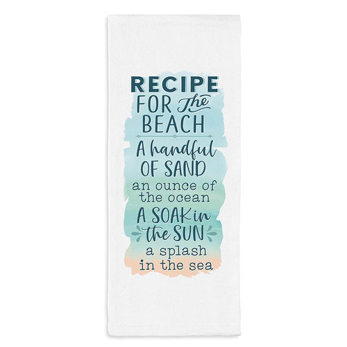 P. Graham Dunn Coastal Collection Tea Towels - Recipe For Beach