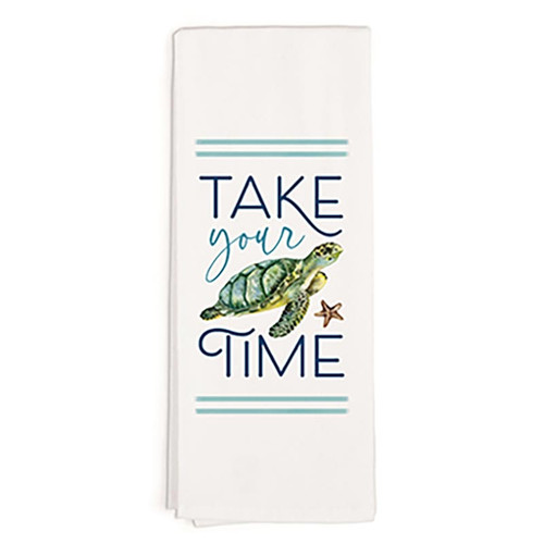 P. Graham Dunn Coastal Collection Tea Towels - Take Your Time