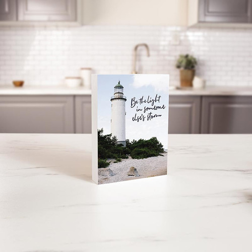 P. Graham Dunn Coastal Collection Word Block - Be The Light