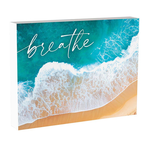 p. graham dunn Coastal Collection Word Block - Breathe