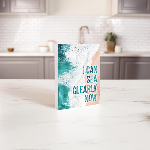 P. Graham Dunn Coastal Collection Word Block - I Can Sea
