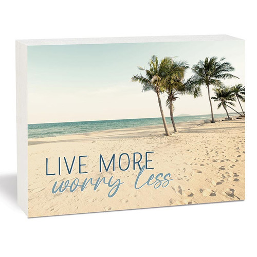 p. graham dunn Coastal Collection Word Block - Live More