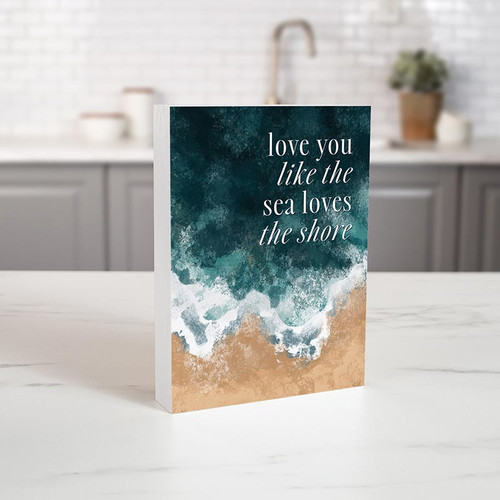 P. Graham Dunn Coastal Collection Word Block - Love You