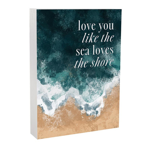 p. graham dunn Coastal Collection Word Block - Love You