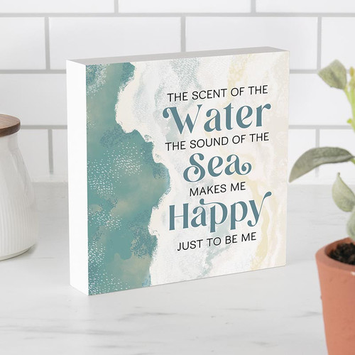 P. Graham Dunn Coastal Collection Word Block - The Scent Of The Water