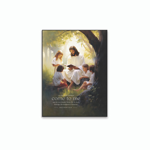 P. Graham Dunn Foundations Of Faith Collection Art Print - Let The Little Children