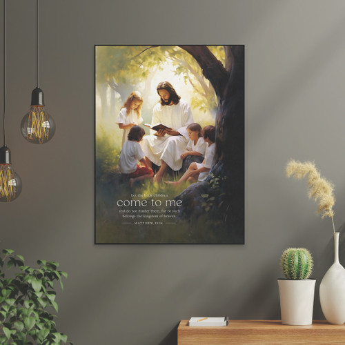 p. graham dunn Foundations Of Faith Collection Art Print - Let The Little Children