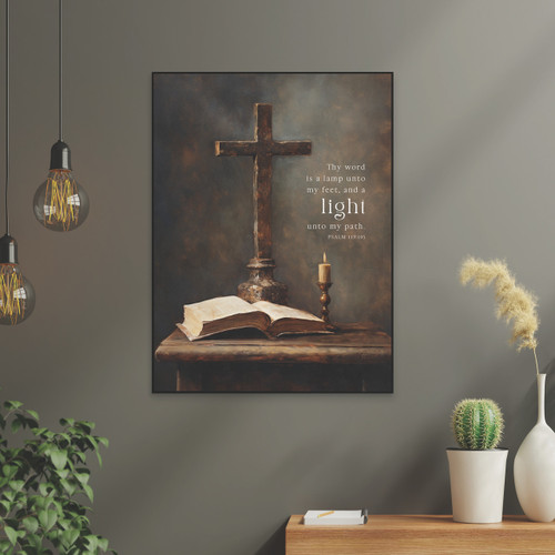 p. graham dunn Foundations Of Faith Collection Art Print - Thy Word Is A