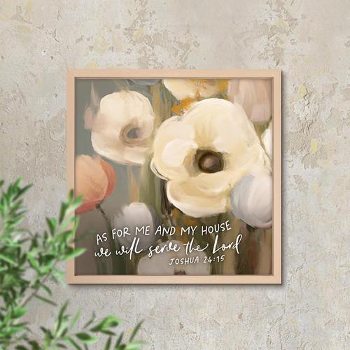 P. Graham Dunn Framed Art - As For Me & My House We Will Serve The Lord