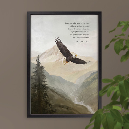 p. graham dunn Framed Art - But Those Who Hope In The Lord