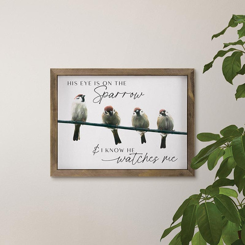 P. Graham Dunn Framed Art - His Eye Is On The Sparrow - Landscape