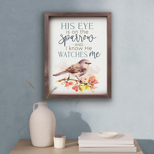P. Graham Dunn Framed Art - His Eye Is On The Sparrow - Portrait