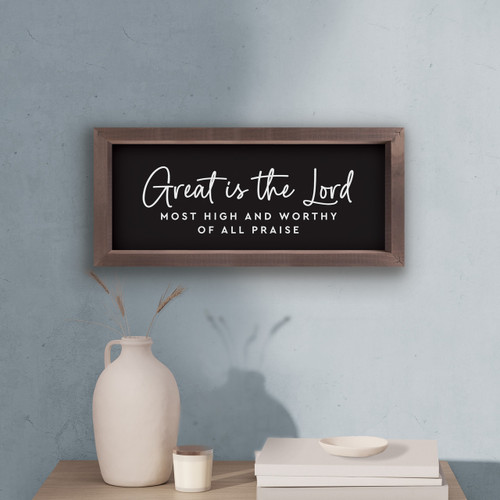 p. graham dunn Framed & Simple Framed Art - Great Is The Lord