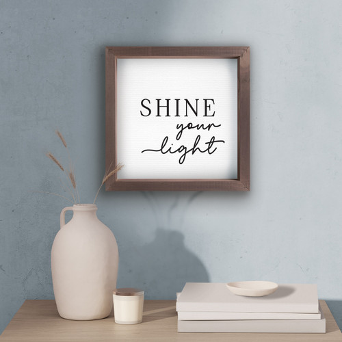 p. graham dunn Framed & Simple Framed Art - Shine Your Light