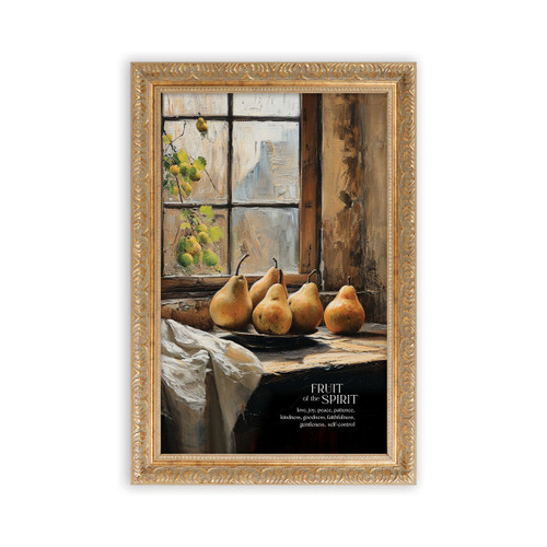P. Graham Dunn Gold Framed Linen Art - The Fruit Of The Spirit