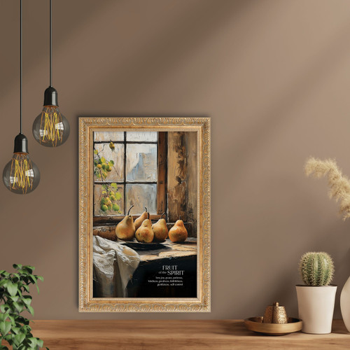 p. graham dunn Gold Framed Linen Art - The Fruit Of The Spirit