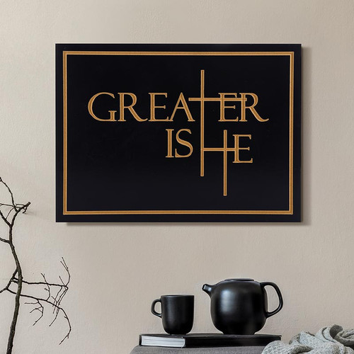 p. graham dunn Greater Is He Collection Carved Black