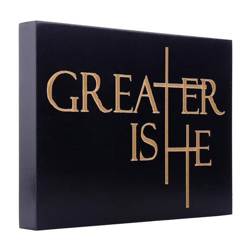 P. Graham Dunn Greater Is He Collection Word Block - Carved