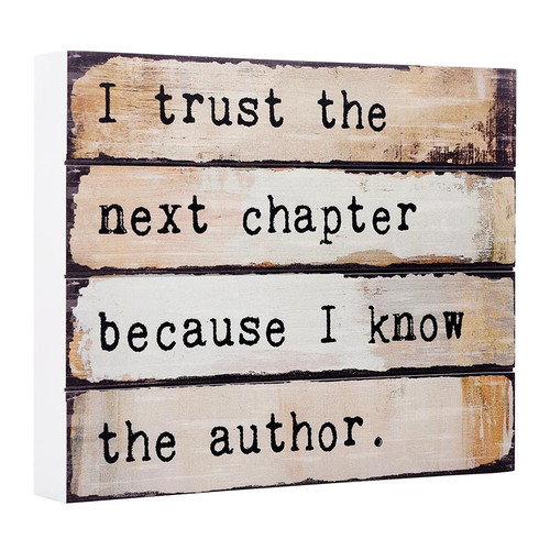 P. Graham Dunn Happy Thoughts Collection Carved Word Block