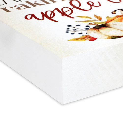 P. Graham Dunn Hayrides Pumpkin Patch Caramel Apple Wood Block